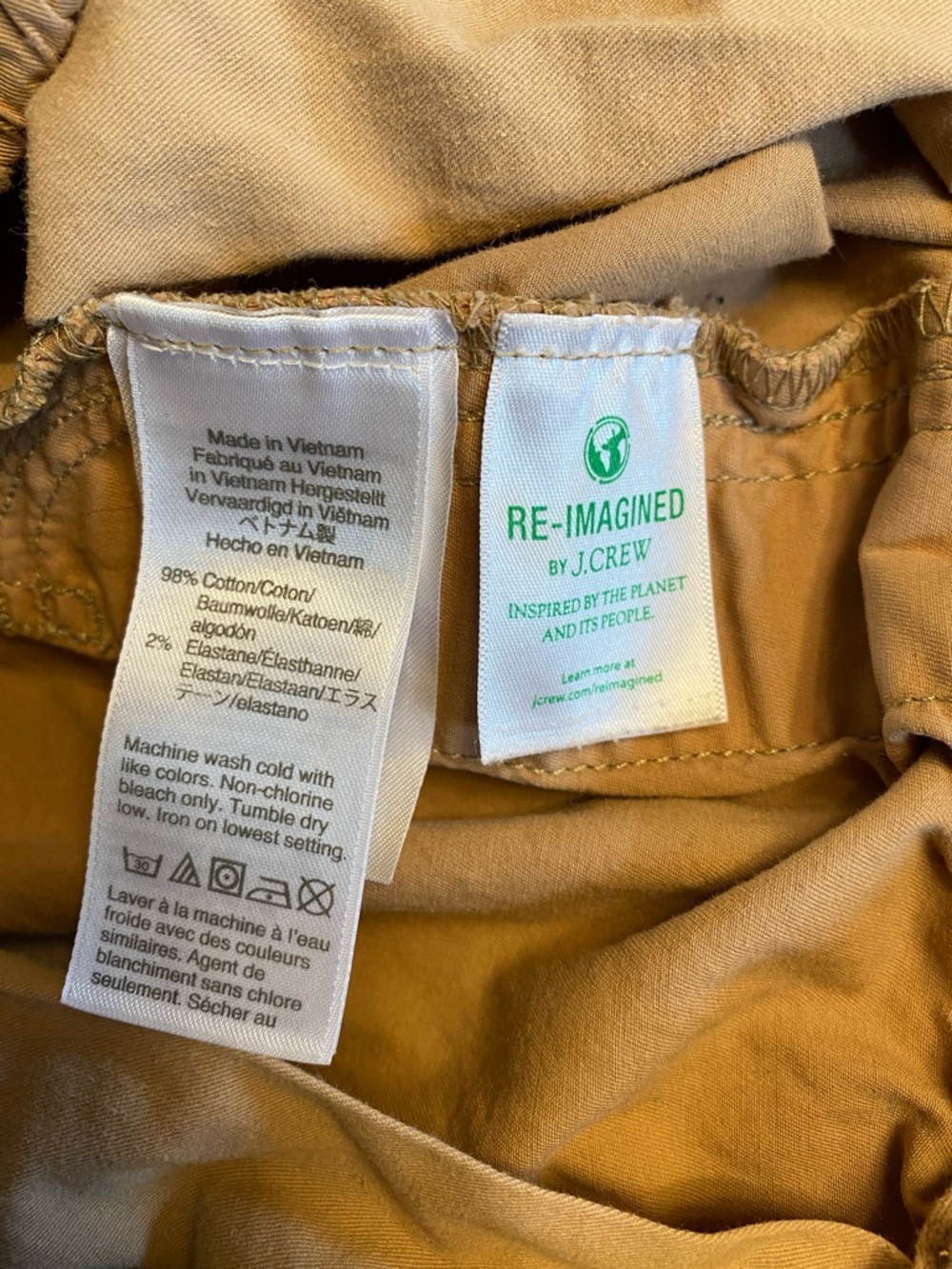 J Crew Elastic Waist Khaki Shorts - Picture 4 of 4
